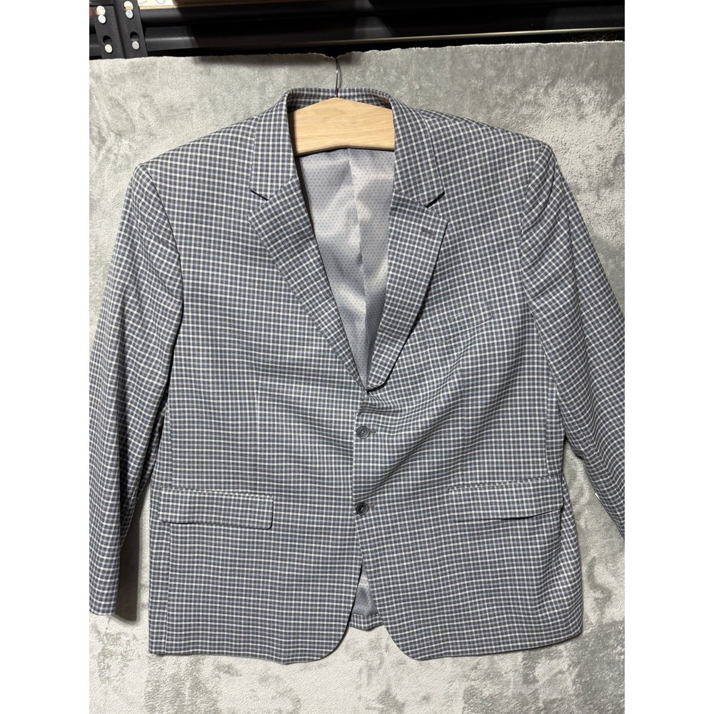 Oak Hill Sport Coat Mens 2 XLT 50-52 Gray‎ Check Blazer NWT